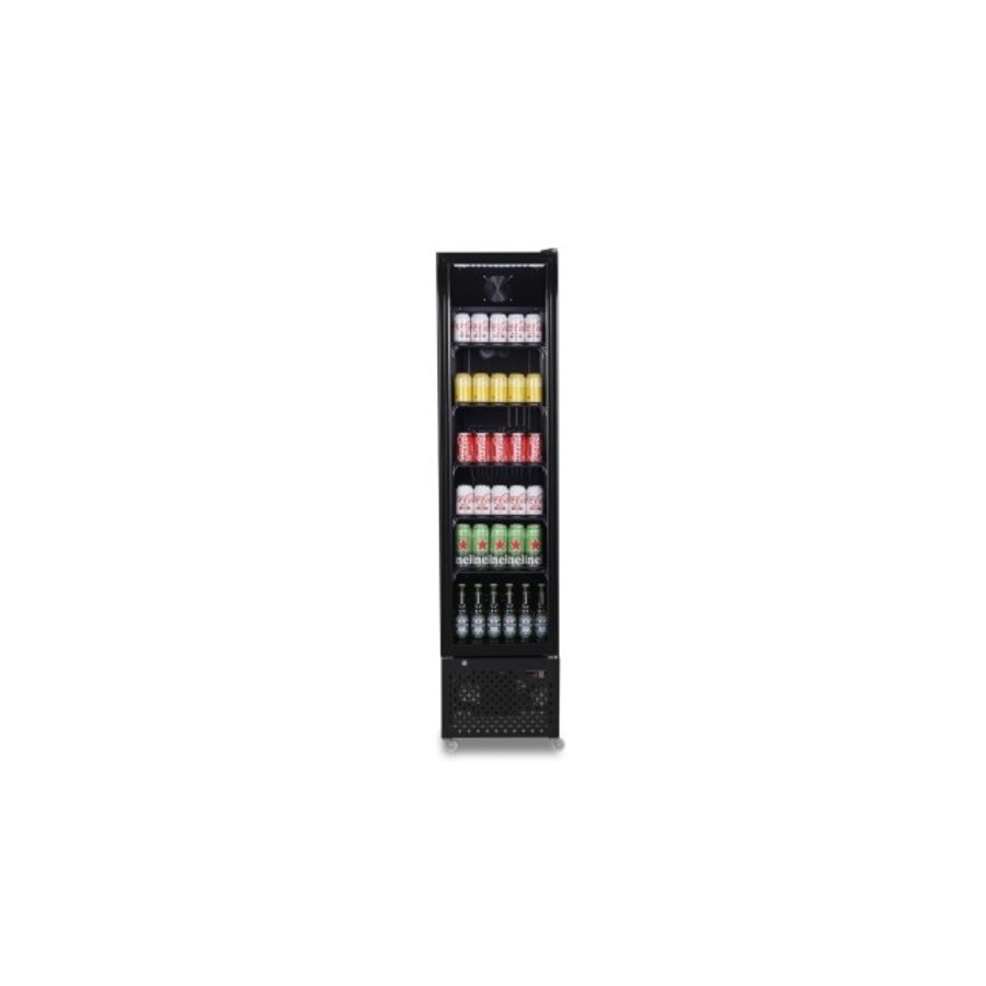 Display Koelkast - 1 Glasdeur - 460x560x1915 mm - Zwart