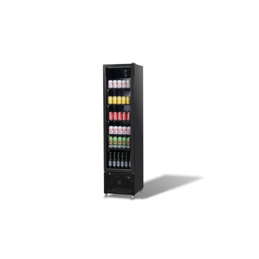 Display Koelkast - 1 Glasdeur - 460x560x1915 mm - Zwart