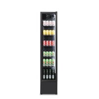 Display Refrigerator - 1 Glass Door - 390x470x1880 mm - Black