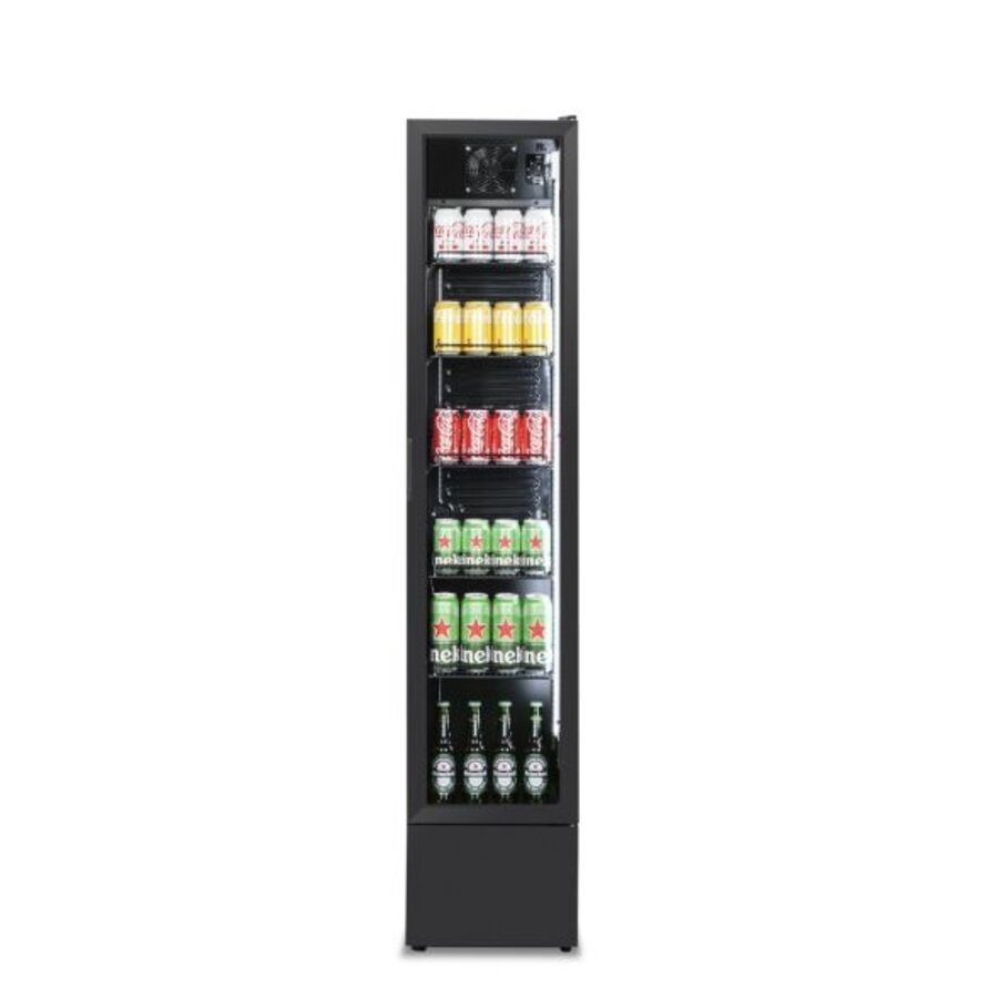 Display Refrigerator - 1 Glass Door - 390x470x1880 mm - Black