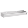 Combisteel Évier en acier inoxydable - 4 robinets - 1800 x 360 x 135 mm