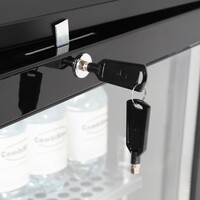 Bar Cooler - 4 Glass Doors - 636 Liters - Black with LED Lighting - 2542x520x860 mm