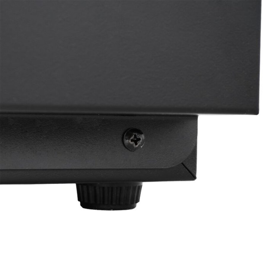 Réfrigérateur de bar - 4 portes vitrées - 636 litres - Noir avec éclairage LED - 2542 x 520 x 860 mm