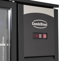 Bar Cooler - 4 Glass Doors - 636 Liters - Black with LED Lighting - 2542x520x860 mm