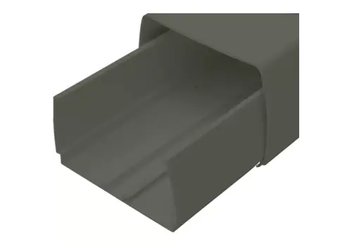  HorecaTraders Kabelkanal 80 x 60 mm, anthrazit RAL 7016 – 2 Meter – UV-beständiges PVC 