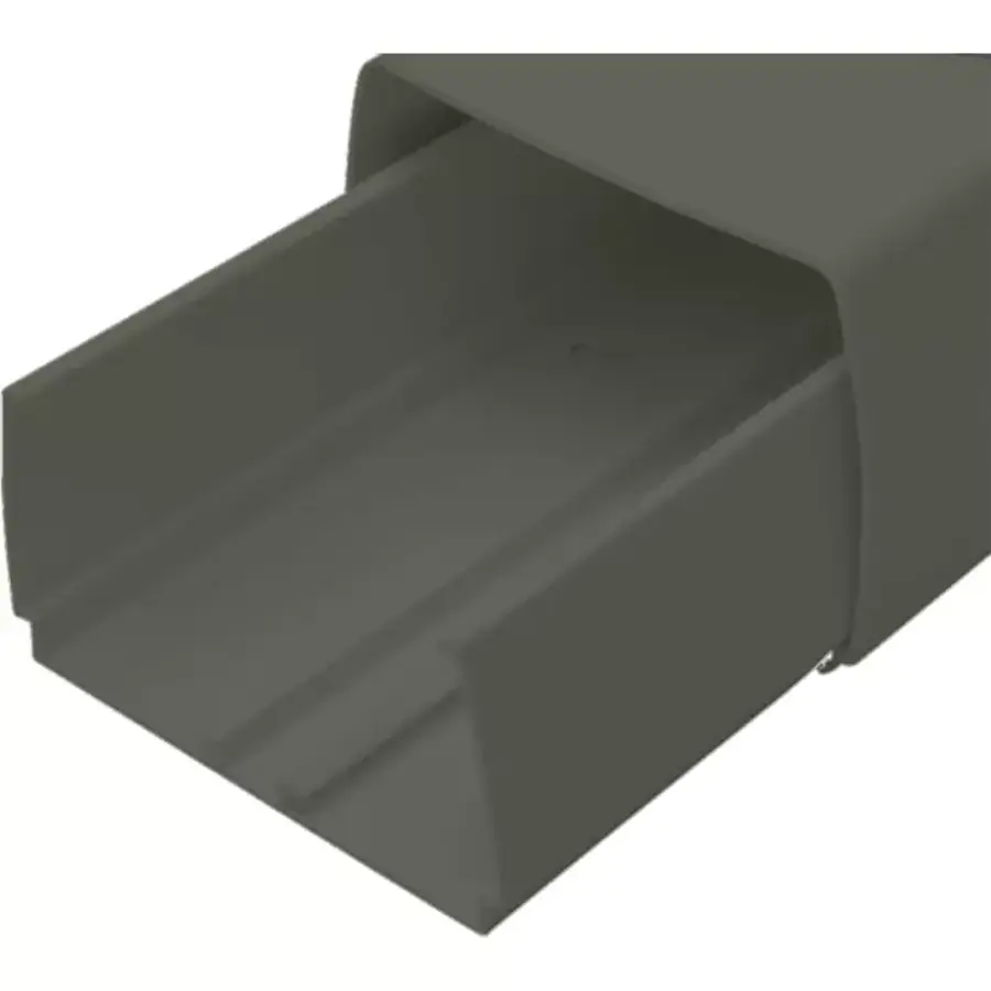 Goulotte de câbles 80 x 60 mm anthracite RAL 7016 – 2 mètres – PVC résistant aux UV