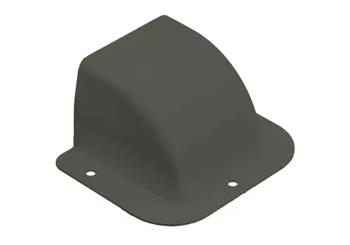  HorecaTraders Wandabdeckung 80 x 60 mm anthrazit RAL 7016 – UV-beständiges PVC – Climclick 