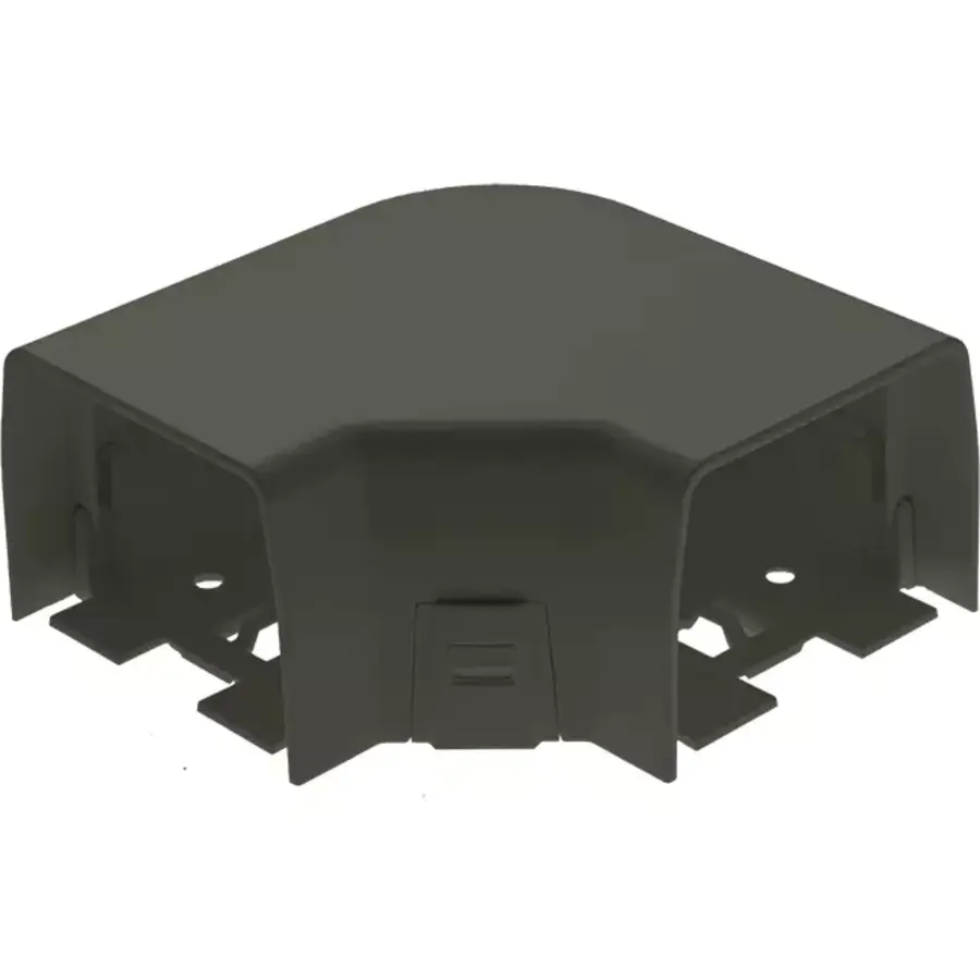 Right-angle flat bend 80x60 mm anthracite RAL 7016 – Climclick