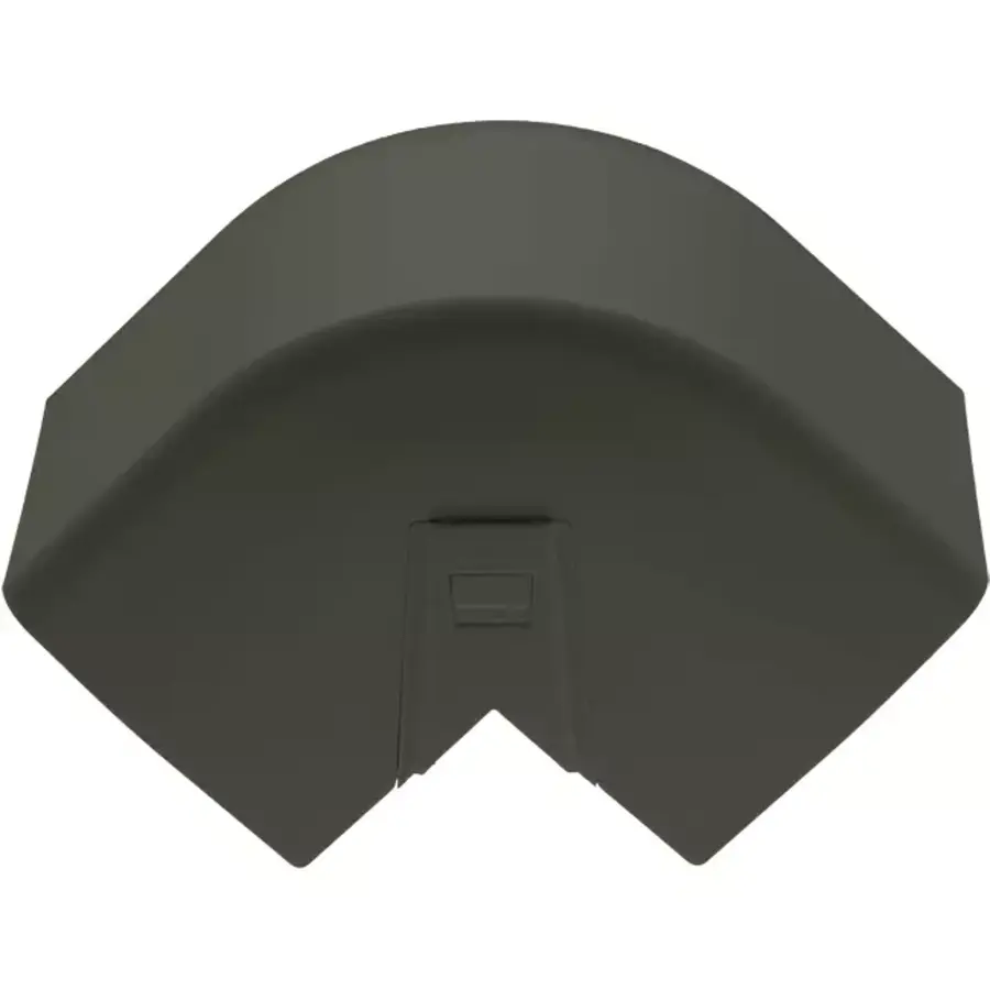 Right-angle outer bend 80x60 mm anthracite RAL 7016 – UV-resistant PVC – Climclick