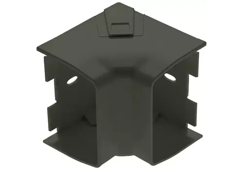  HorecaTraders Rechtwinkliger Innenbogen 80 x 60 mm, anthrazitfarben RAL 7016 – UV-beständiges PVC – Climclick 