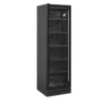 HorecaTraders Vitrine réfrigérée 387 litres noire – porte en verre sans cadre – ouverture à gauche