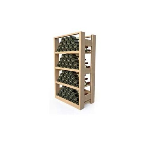  HorecaTraders Weinregal aus Holz | 4 Holzebenen | 40–72 Flaschen | 630 x 360 x 1098 mm 