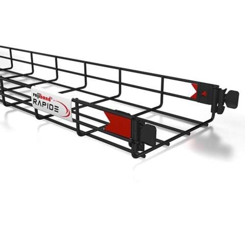 Wire tray 60x60 mm – 3 meters – black – Rapide C8 