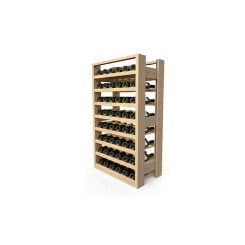  HorecaTraders Weinregal aus Holz | 8 Holzablagen | Platz für 48 Flaschen | 630 x 360 x 1098 mm 