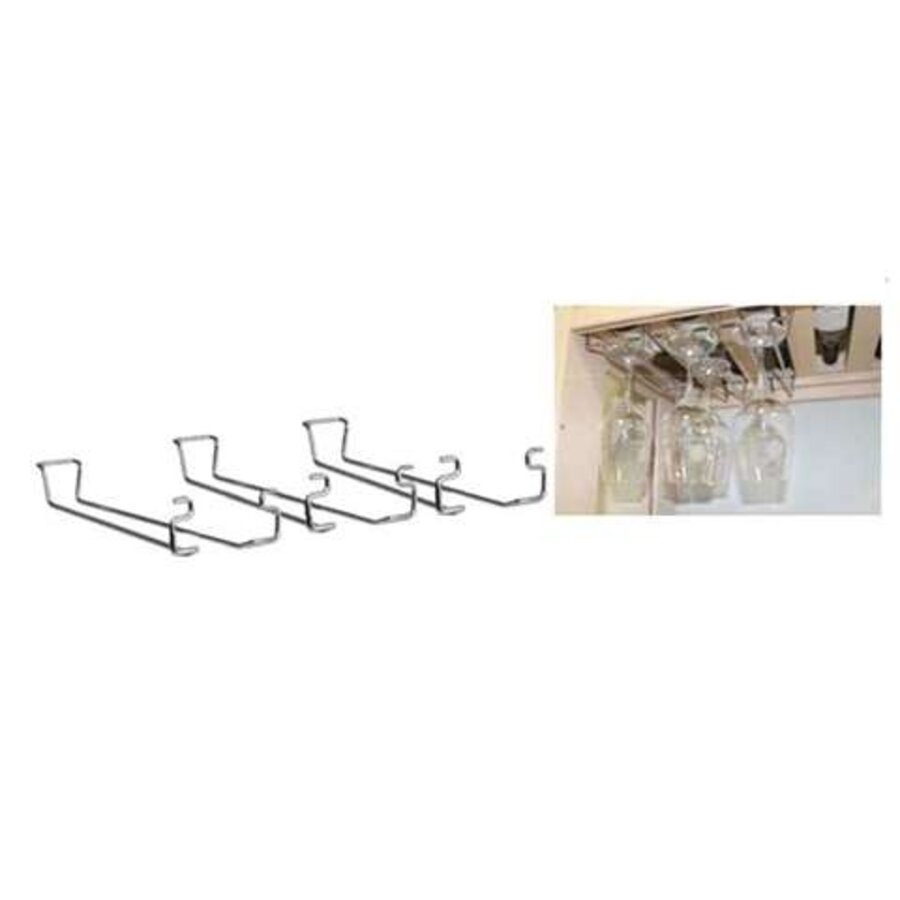 Ensemble de 3 supports pour verres | Barres de suspension pour verres à vin