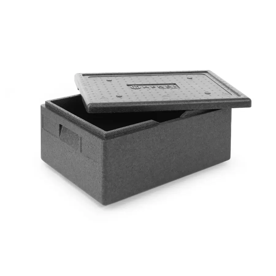 Boîte isotherme EPP | Chargement par le haut 46 litres | Pour contenants GN 1/1 | Noire