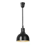Hanging Dome Heat Lamp | Height-Adjustable Spiral Cord | 250W | Bronze Copper