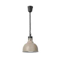 Warmtelamp Hangend Dome | In Hoogte Verstelbaar Spiraalsnoer | 250W | Brons Koper