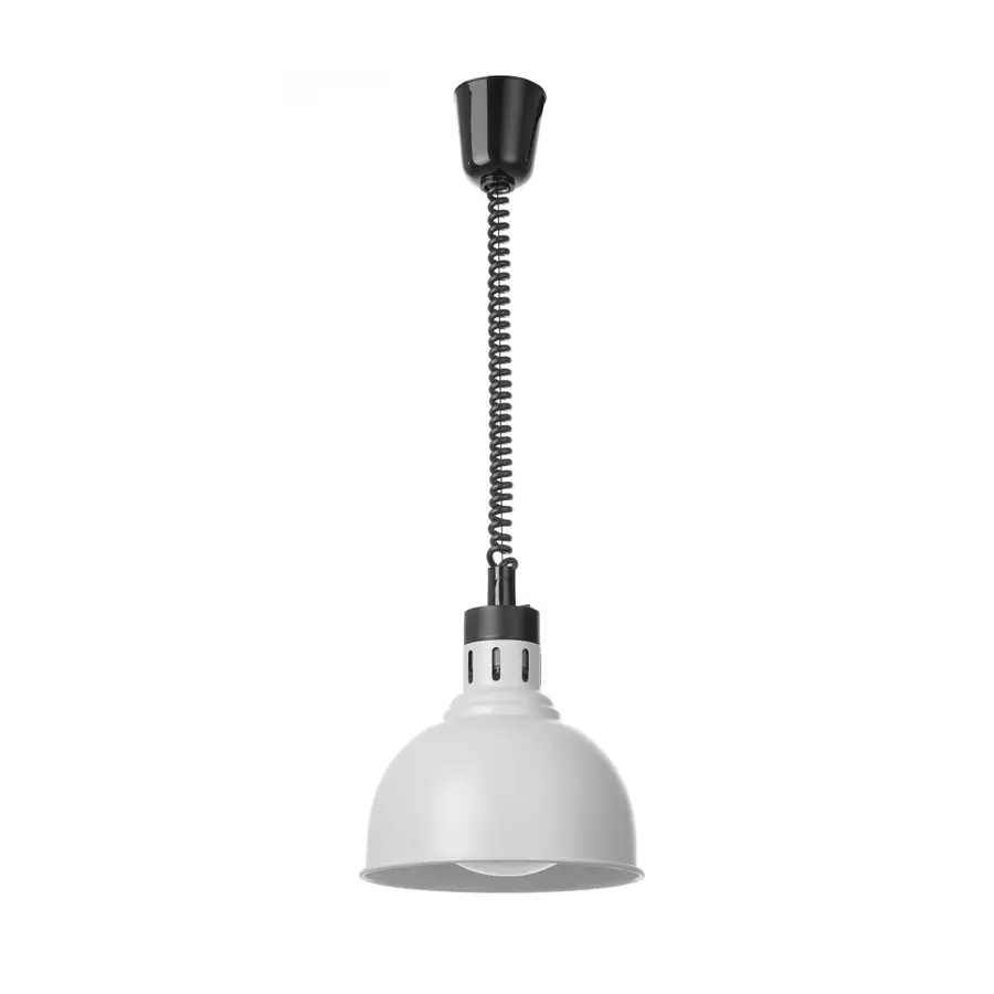 Warmtelamp Hangend Dome | In Hoogte Verstelbaar Spiraalsnoer | 250W | Brons Koper