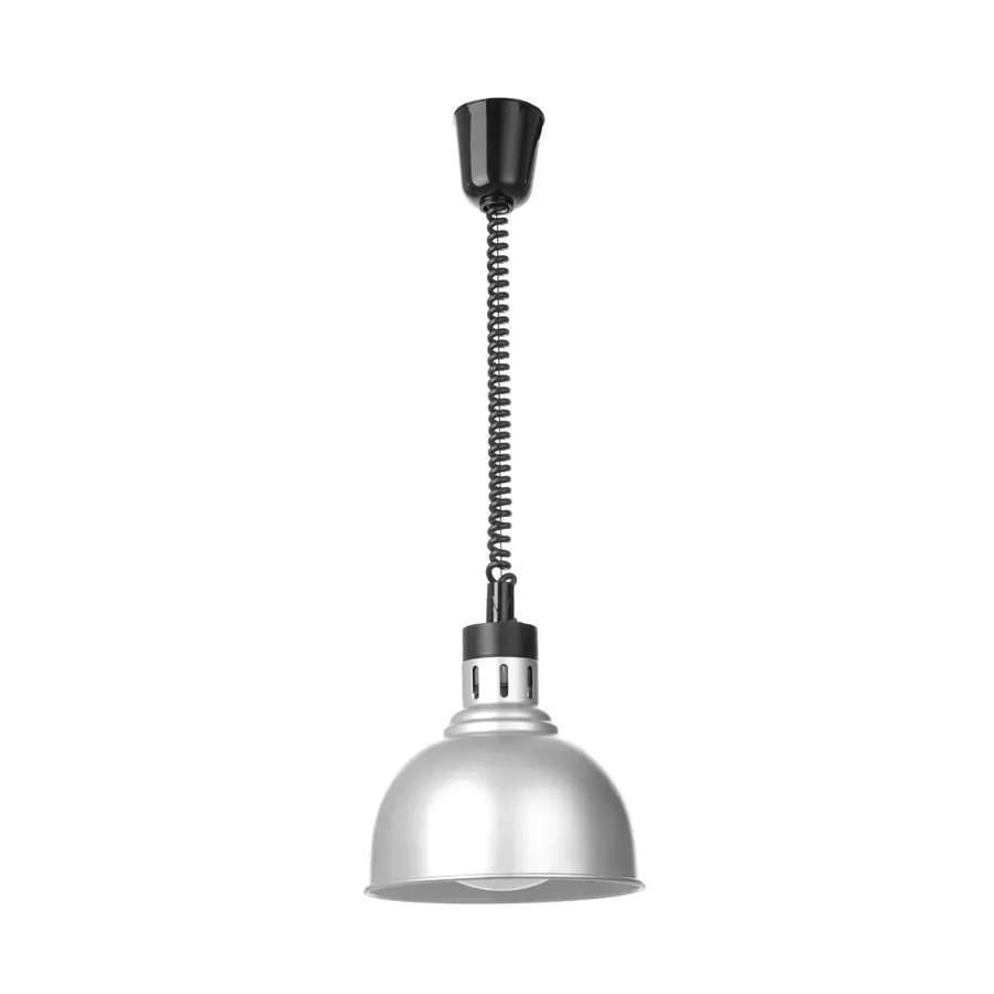 Hängende Wärmelampe mit Kuppelform | Höhenverstellbares Spiralkabel | 250 W | Bronze-Kupfer