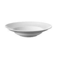 Spezieller Pastateller | Tiefer Porzellanteller mit breitem Rand | Ø 270 mm | Weiß