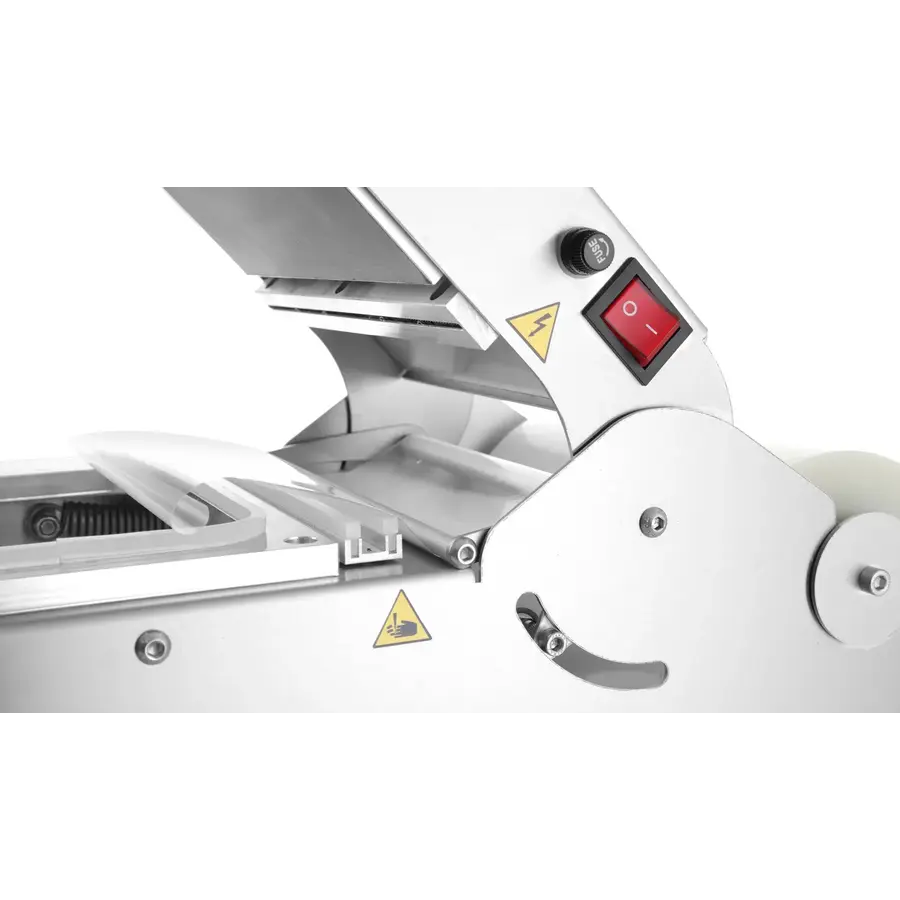 Scelleuse de barquettes Supreme | Machine professionnelle de scellage de barquettes | Boîtier en acier inoxydable | Affichage numérique