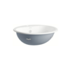 Washbasin 475x475x186 mm white – steel – round – with overflow