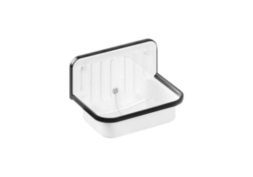  Laufen Évier utilitaire 510 x 330 x 165 mm blanc – acier – avec dosseret surélevé, rebord anti-débordement et trop-plein 