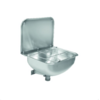 KWC Spülbecken 436x339x190 mm Edelstahl 304 – mit erhöhtem Spritzschutz, Eimerrost und Spritzschutz