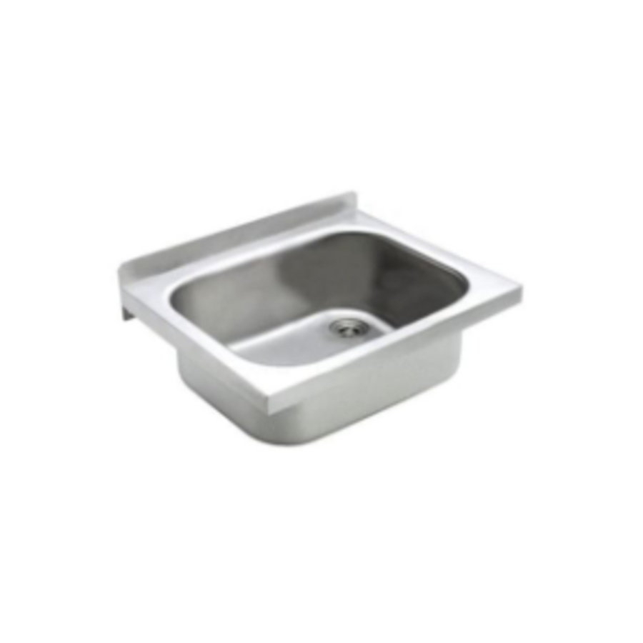Utility sink 500x400x170 mm Stainless Steel – 1 basin – with drain plug