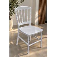 Chaise en plastique blanc – Empilable – 500 x 550 x 800 mm