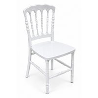 White Plastic Chair – Stackable – 500 x 550 x 800 mm