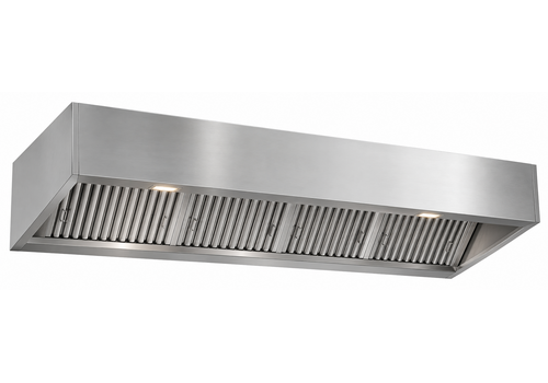  HorecaTraders Extractor hood | Wall-mounted stainless steel model | 200x80x54 cm 