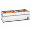 HorecaTraders Panorama-Gefrierschrank VT250E/N-R2 – 1032 Liter – 2 Fächer – 2500 x 960 x 780 mm
