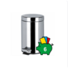 Geesa Pedal bin Economy 634 – 3 Liters – Stainless steel – Ø 170 x 260 mm