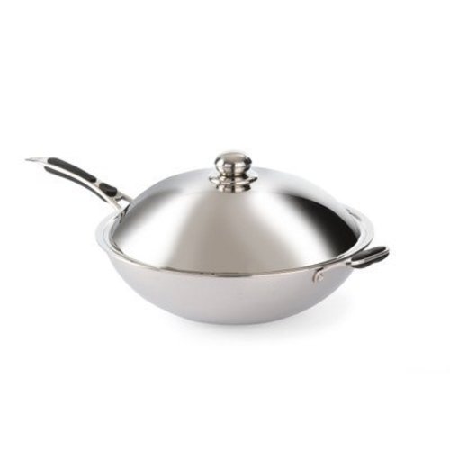  Hendi Wok mit Deckel | 36cmØ 