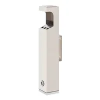 Column Wall Ashtray Square Stainless Steel 2 Liters