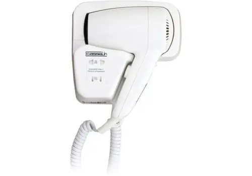  Casselin Haartrockner mit Rasiereranschluss – 1200 W – 2 Trocknungsstufen – Wandmontage – 153 x 91 x 210 mm 