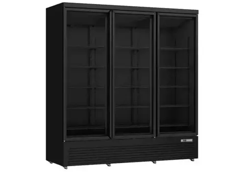  HorecaTraders Professioneller Kühlschrank – 1530 Liter – Schwarz – 0 °C bis +10 °C – Umluftkühlung 