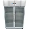 Maxima Kitchen Equipment Koelkast 1200L – 2/1 GN – RVS – Glazen Draaideuren – 0°C tot +8°C
