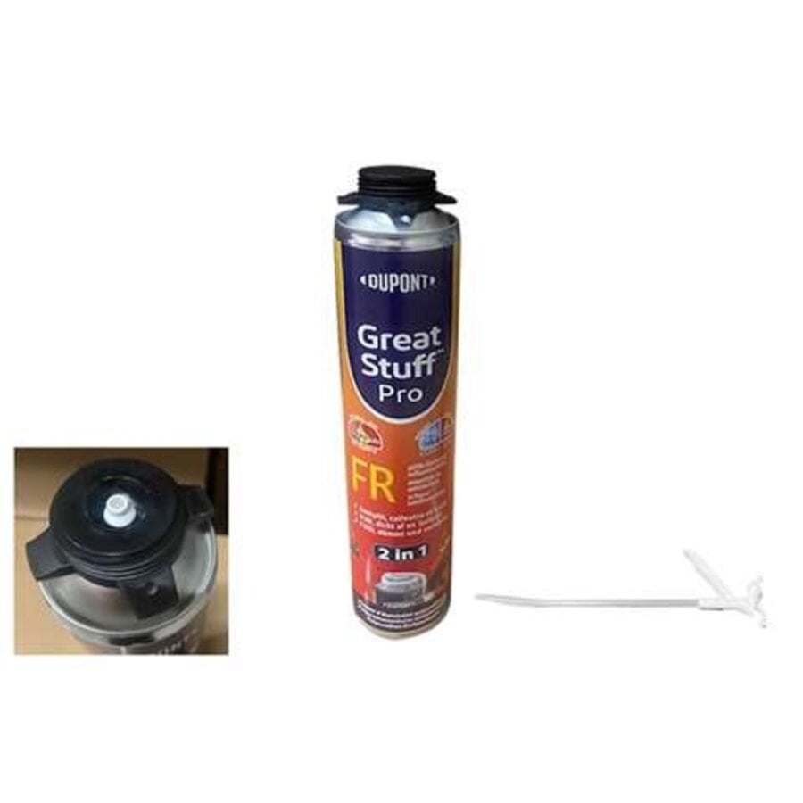 Brandwerend PUR-schuim | 750ml | B1 | Rietsysteem of Pistool | 12 stuks