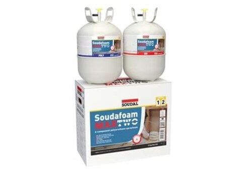 Soudal Soudafoam MaxTwo 2-Component PUR Foam | 12 kg Kit | 430L Foam 