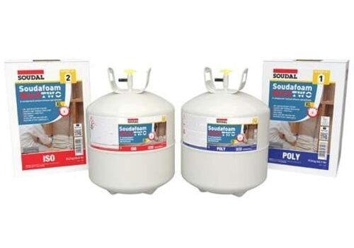  Soudal Soudafoam Iso Poly MaxTwo XL | 2-Komponenten-PUR-Schaum | 1430L Schaumstoff 