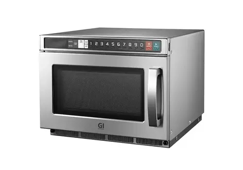  HorecaTraders Four à micro-ondes programmable en acier inoxydable 17 litres – 1800 W 