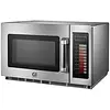 HorecaTraders Four à micro-ondes programmable en acier inoxydable 34 litres – 1800 W