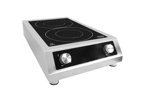  Combisteel Professional Induction Hob with 2 Heating Zones – 60 to 240 °C 