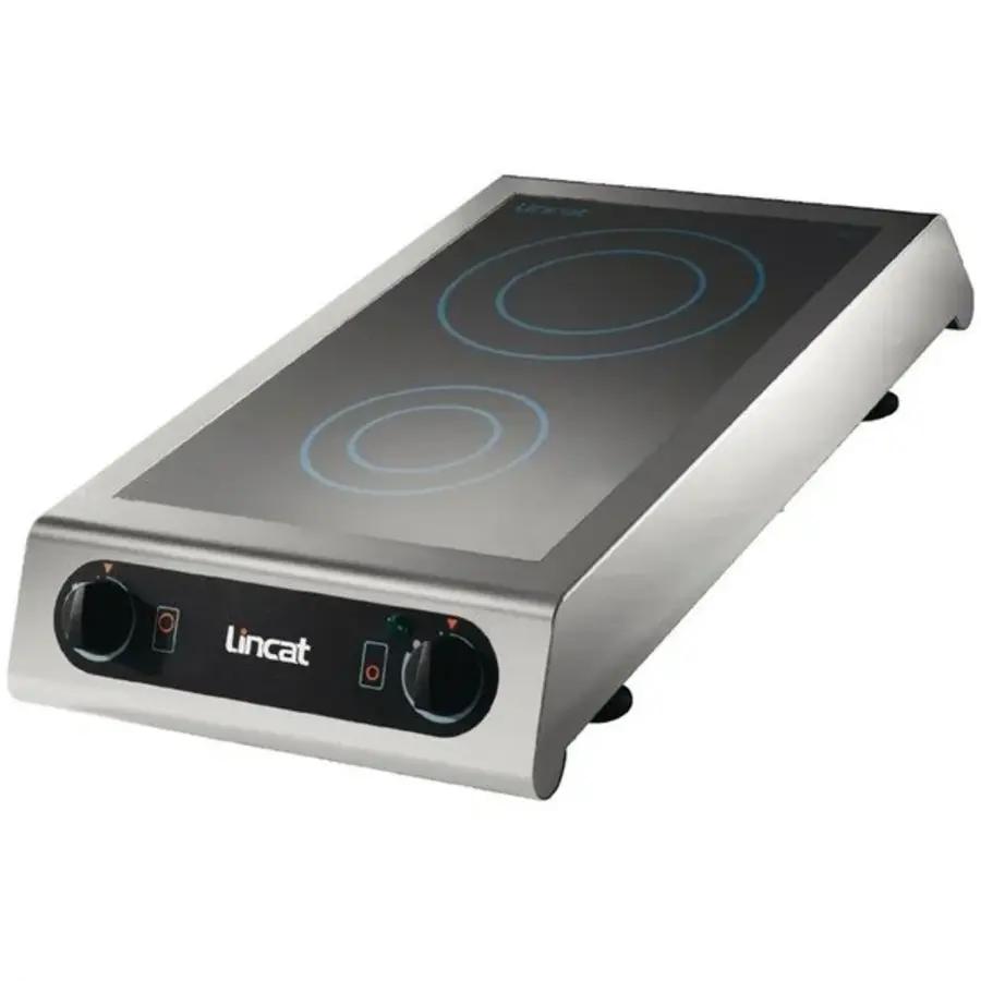 Professionele Inductiekookplaat met 2 Kookzones – 3 kW