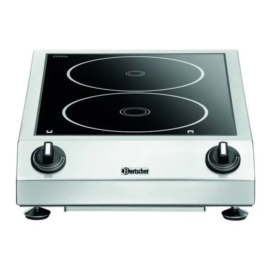 Professionele Inductiekookplaat met 2 Kookzones en Boostfunctie – 3,5 kW