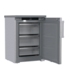 Congélateur sous plan en acier inoxydable 59 litres avec 3 tiroirs et plan de travail amovible