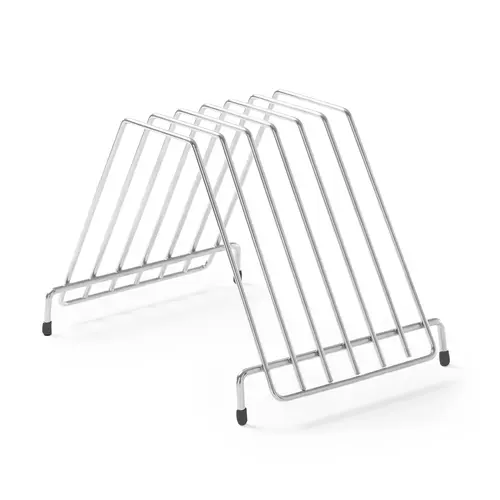  Hendi Support en acier inoxydable pour 6 planches à découper – 31,5 x 21,2 x 20 cm 